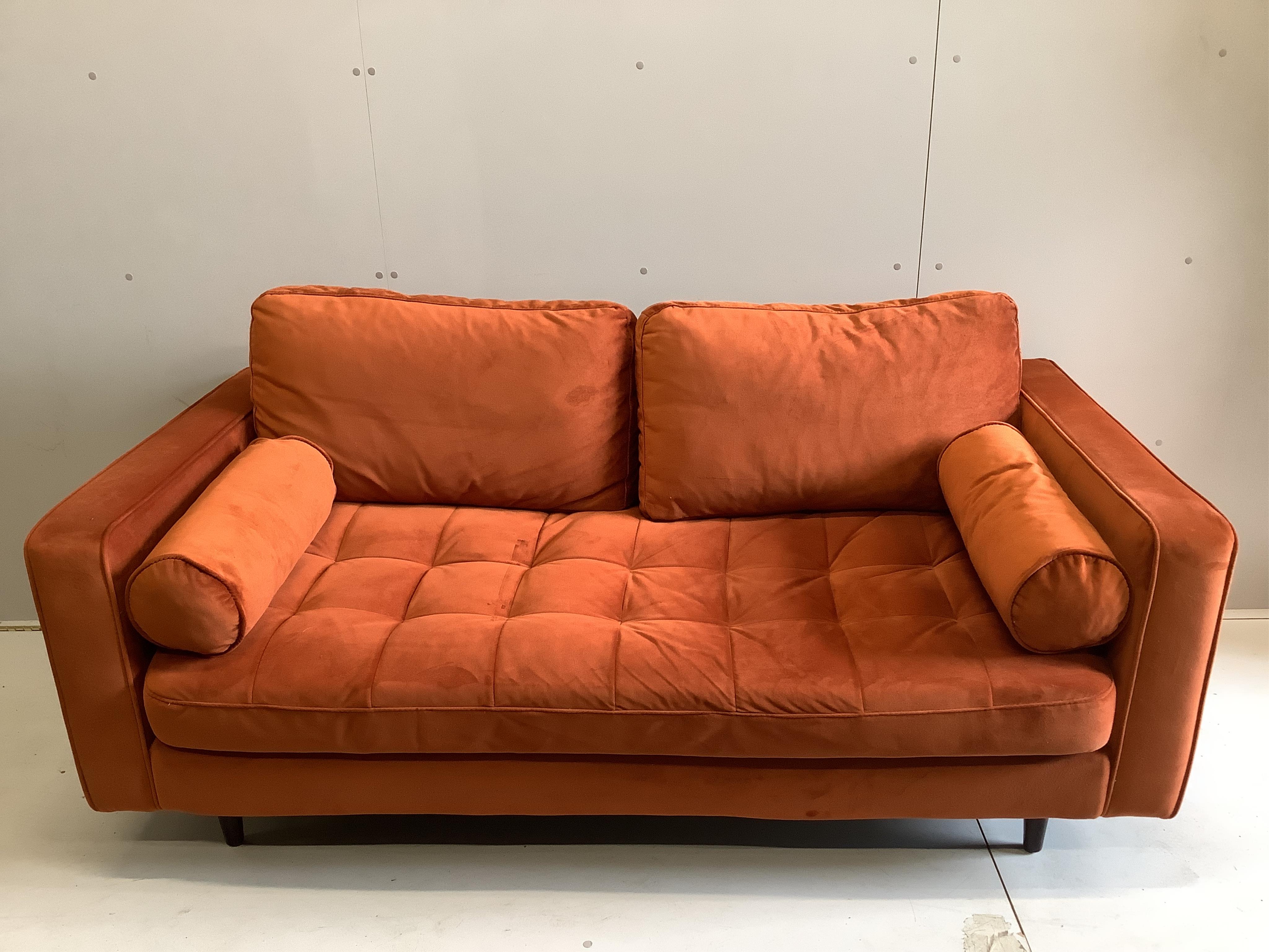 A Made.Com. Contemporary sofa, width 190cm, depth 95cm, height 84cm